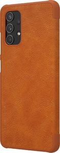 Nillkin Nillkin Qin skórzana kabura etui Samsung Galaxy A32 4G brązowy 4