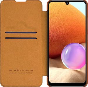 Nillkin Nillkin Qin skórzana kabura etui Samsung Galaxy A32 4G brązowy 6