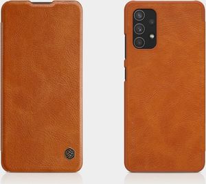 Nillkin Nillkin Qin skórzana kabura etui Samsung Galaxy A32 4G brązowy 8