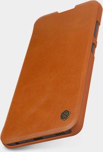 Nillkin Nillkin Qin skórzana kabura etui Samsung Galaxy A32 4G brązowy 9
