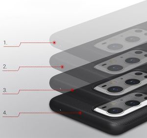 Nillkin Nillkin Super Frosted Shield wzmocnione etui pokrowiec + podstawka OnePlus 9 Pro czarny 11