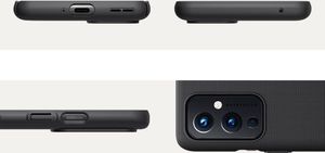 Nillkin Nillkin Super Frosted Shield wzmocnione etui pokrowiec + podstawka OnePlus 9 czarny 11