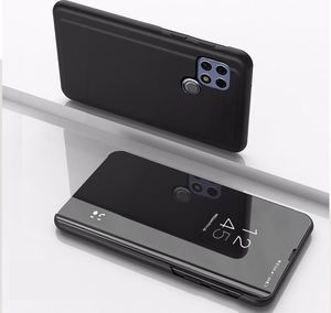 Hurtel Clear View Case futerał etui z klapką Oppo A15 czarny 2