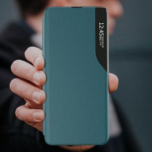 Hurtel Eco Leather View Case elegancki futerał etui z klapką i funkcją podstawki Xiaomi Redmi K40 Pro+ / K40 Pro / K40 / Poco F3 zielony 11