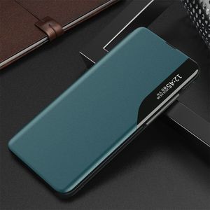 Hurtel Eco Leather View Case elegancki futerał etui z klapką i funkcją podstawki Xiaomi Redmi K40 Pro+ / K40 Pro / K40 / Poco F3 zielony 2