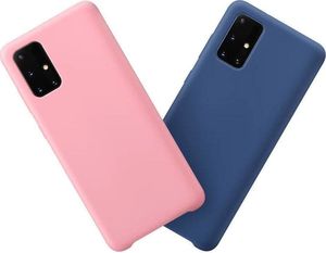 Hurtel Silicone Case elastyczne silikonowe etui pokrowiec Samsung Galaxy A32 5G ciemnoniebieski 2