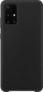 Hurtel Silicone Case elastyczne silikonowe etui pokrowiec Samsung Galaxy A72 4G czarny 1