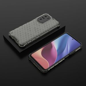 Hurtel Honeycomb etui pancerny pokrowiec z żelową ramką Xiaomi Redmi K40 Pro+ / K40 Pro / K40 / Poco F3 czarny 3