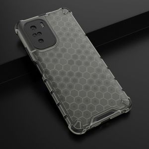 Hurtel Honeycomb etui pancerny pokrowiec z żelową ramką Xiaomi Redmi K40 Pro+ / K40 Pro / K40 / Poco F3 czarny 4