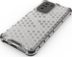 Hurtel Honeycomb etui pancerny pokrowiec z żelową ramką Xiaomi Redmi K40 Pro+ / K40 Pro / K40 / Poco F3 czarny 10