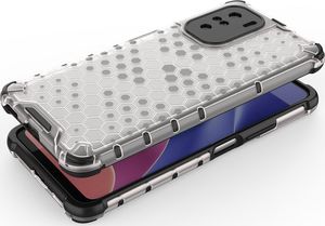 Hurtel Honeycomb etui pancerny pokrowiec z żelową ramką Xiaomi Redmi K40 Pro+ / K40 Pro / K40 / Poco F3 niebieski 6