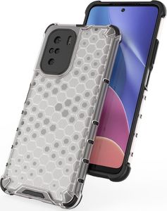 Hurtel Honeycomb etui pancerny pokrowiec z żelową ramką Xiaomi Redmi K40 Pro+ / K40 Pro / K40 / Poco F3 niebieski 9