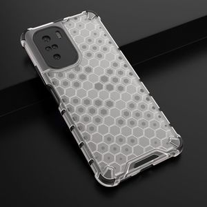 Hurtel Honeycomb etui pancerny pokrowiec z żelową ramką Xiaomi Redmi K40 Pro+ / K40 Pro / K40 / Poco F3 przezroczysty 12