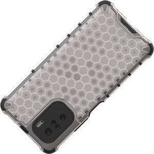 Hurtel Honeycomb etui pancerny pokrowiec z żelową ramką Xiaomi Redmi K40 Pro+ / K40 Pro / K40 / Poco F3 przezroczysty 5