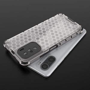 Hurtel Honeycomb etui pancerny pokrowiec z żelową ramką Xiaomi Redmi K40 Pro+ / K40 Pro / K40 / Poco F3 przezroczysty 7