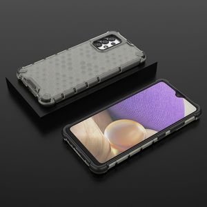 Hurtel Honeycomb etui pancerny pokrowiec z żelową ramką Samsung Galaxy A32 4G czarny 3