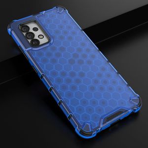 Hurtel Honeycomb etui pancerny pokrowiec z żelową ramką Samsung Galaxy A32 4G niebieski 4