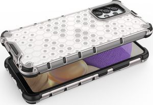 Hurtel Honeycomb etui pancerny pokrowiec z żelową ramką Samsung Galaxy A32 4G niebieski 6