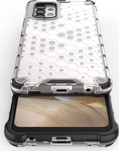 Hurtel Honeycomb etui pancerny pokrowiec z żelową ramką Samsung Galaxy A32 4G zielony 12
