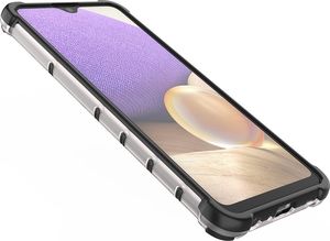 Hurtel Honeycomb etui pancerny pokrowiec z żelową ramką Samsung Galaxy A32 4G zielony 13