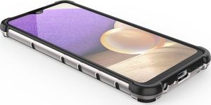 Hurtel Honeycomb etui pancerny pokrowiec z żelową ramką Samsung Galaxy A32 4G czerwony 13