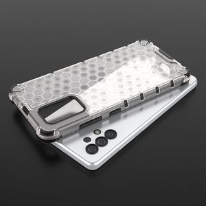 Hurtel Honeycomb etui pancerny pokrowiec z żelową ramką Samsung Galaxy A32 4G czerwony 10