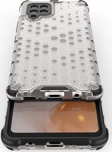 Hurtel Honeycomb etui pancerny pokrowiec z żelową ramką Samsung Galaxy A42 5G czarny 11