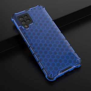Hurtel Honeycomb etui pancerny pokrowiec z żelową ramką Samsung Galaxy A42 5G niebieski 4