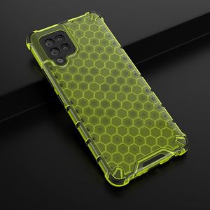 Hurtel Honeycomb etui pancerny pokrowiec z żelową ramką Samsung Galaxy A42 5G zielony 4