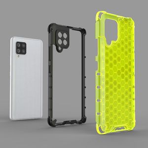 Hurtel Honeycomb etui pancerny pokrowiec z żelową ramką Samsung Galaxy A42 5G czerwony 14