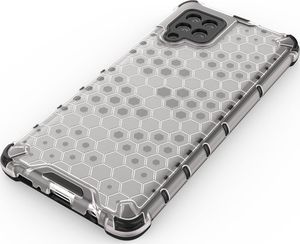 Hurtel Honeycomb etui pancerny pokrowiec z żelową ramką Samsung Galaxy A42 5G czerwony 7