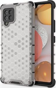 Hurtel Honeycomb etui pancerny pokrowiec z żelową ramką Samsung Galaxy A42 5G przezroczysty 1