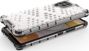 Hurtel Honeycomb etui pancerny pokrowiec z żelową ramką Samsung Galaxy A42 5G przezroczysty 3