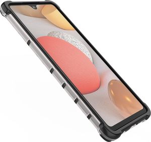 Hurtel Honeycomb etui pancerny pokrowiec z żelową ramką Samsung Galaxy A42 5G przezroczysty 8