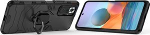 Hurtel Ring Armor pancerne hybrydowe etui pokrowiec + magnetyczny uchwyt Xiaomi Redmi Note 10 Pro czarny 4