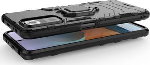 Hurtel Ring Armor pancerne hybrydowe etui pokrowiec + magnetyczny uchwyt Xiaomi Redmi Note 10 Pro czarny 6
