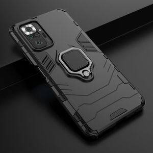 Hurtel Ring Armor pancerne hybrydowe etui pokrowiec + magnetyczny uchwyt Xiaomi Redmi Note 10 Pro czarny 9