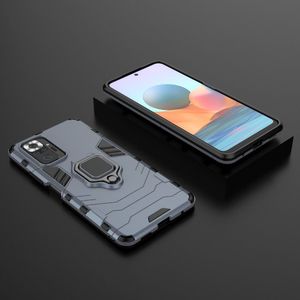 Hurtel Ring Armor pancerne hybrydowe etui pokrowiec + magnetyczny uchwyt Xiaomi Redmi Note 10 Pro niebieski 5