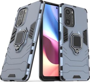 Hurtel Ring Armor pancerne hybrydowe etui pokrowiec + magnetyczny uchwyt Xiaomi Redmi K40 Pro+ / K40 Pro / K40 / Poco F3 niebieski 3