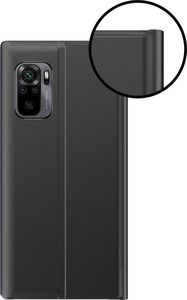 Hurtel Sleep Case pokrowiec etui z klapką typu Smart Cover Xiaomi Redmi Note 10 Pro czarny 5