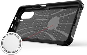 Hurtel Hybrid Armor pancerne hybrydowe etui pokrowiec Xiaomi Redmi K40 Pro+ / K40 Pro / K40 / Poco F3 czarny 6