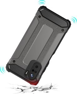 Hurtel Hybrid Armor pancerne hybrydowe etui pokrowiec Xiaomi Redmi K40 Pro+ / K40 Pro / K40 / Poco F3 niebieski 8