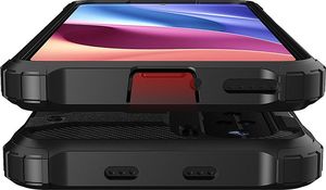 Hurtel Hybrid Armor pancerne hybrydowe etui pokrowiec Xiaomi Redmi K40 Pro+ / K40 Pro / K40 / Poco F3 srebrny 9