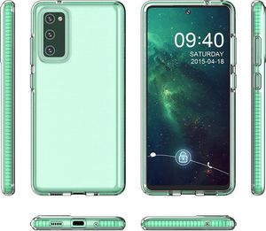 Hurtel Spring Case pokrowiec żelowe etui z kolorową ramką do Xiaomi Redmi Note 10 Pro ciemnoniebieski 2