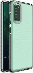 Hurtel Spring Case pokrowiec żelowe etui z kolorową ramką do Xiaomi Redmi Note 10 / Redmi Note 10S czarny 1