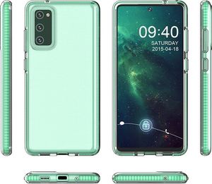 Hurtel Spring Case pokrowiec żelowe etui z kolorową ramką do Xiaomi Redmi Note 10 / Redmi Note 10S czarny 4