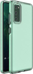 Hurtel Spring Case pokrowiec żelowe etui z kolorową ramką do Xiaomi Redmi Note 10 / Redmi Note 10S miętowy 1