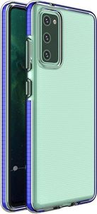 Hurtel Spring Case pokrowiec żelowe etui z kolorową ramką do Xiaomi Mi 10T Pro / Mi 10T ciemnoniebieski 1