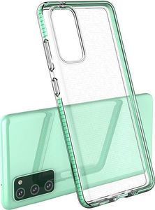 Hurtel Spring Case pokrowiec żelowe etui z kolorową ramką do Samsung Galaxy A72 4G czarny 3