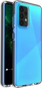 Hurtel Spring Case pokrowiec żelowe etui z kolorową ramką do Samsung Galaxy A52 5G / A52 4G czarny 1